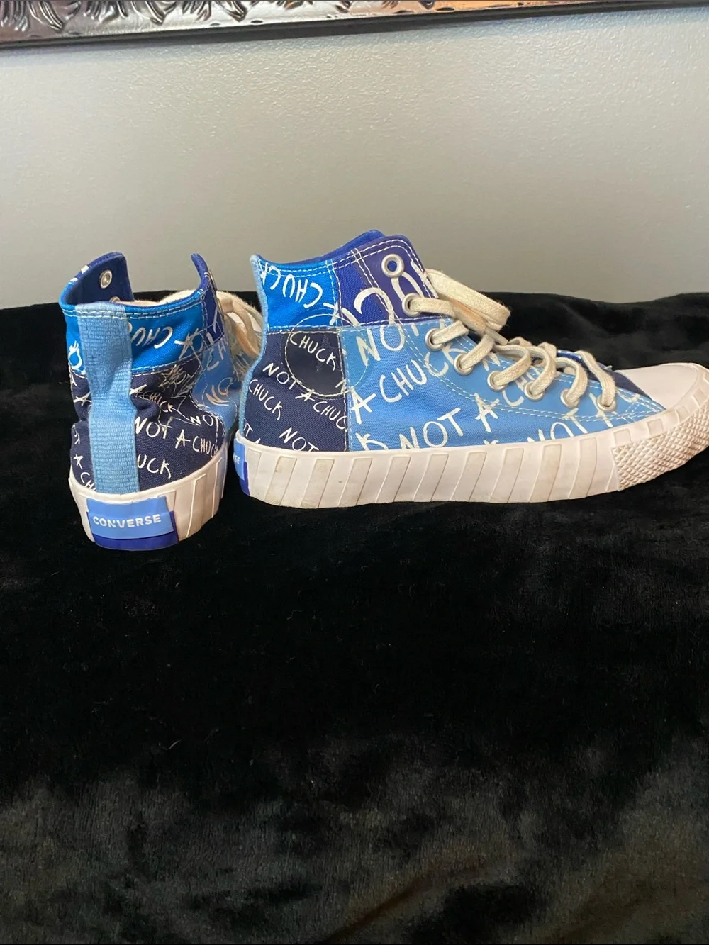 Converse Blue Gradient 'Not A Chuck' High-Top Sneakers Size 7.Kids
